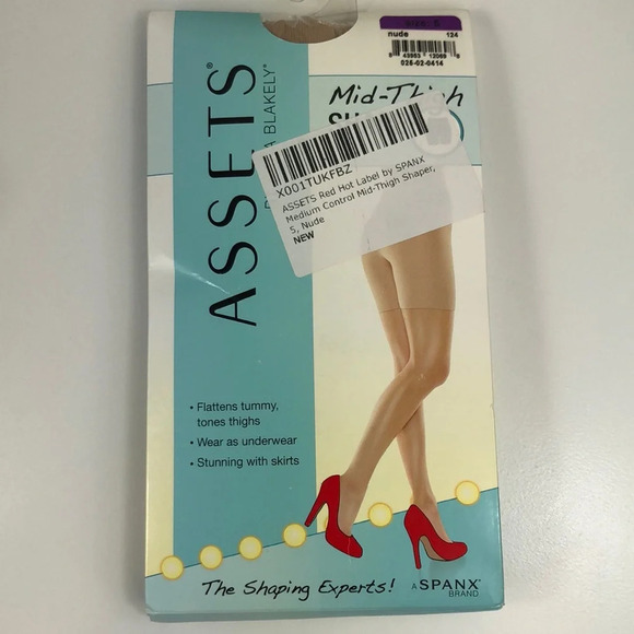 NEW ASSETS by Sara Blakely Shaper Women’s Plus Size 5 Mid-Thigh Nude - Picture 2 of 8